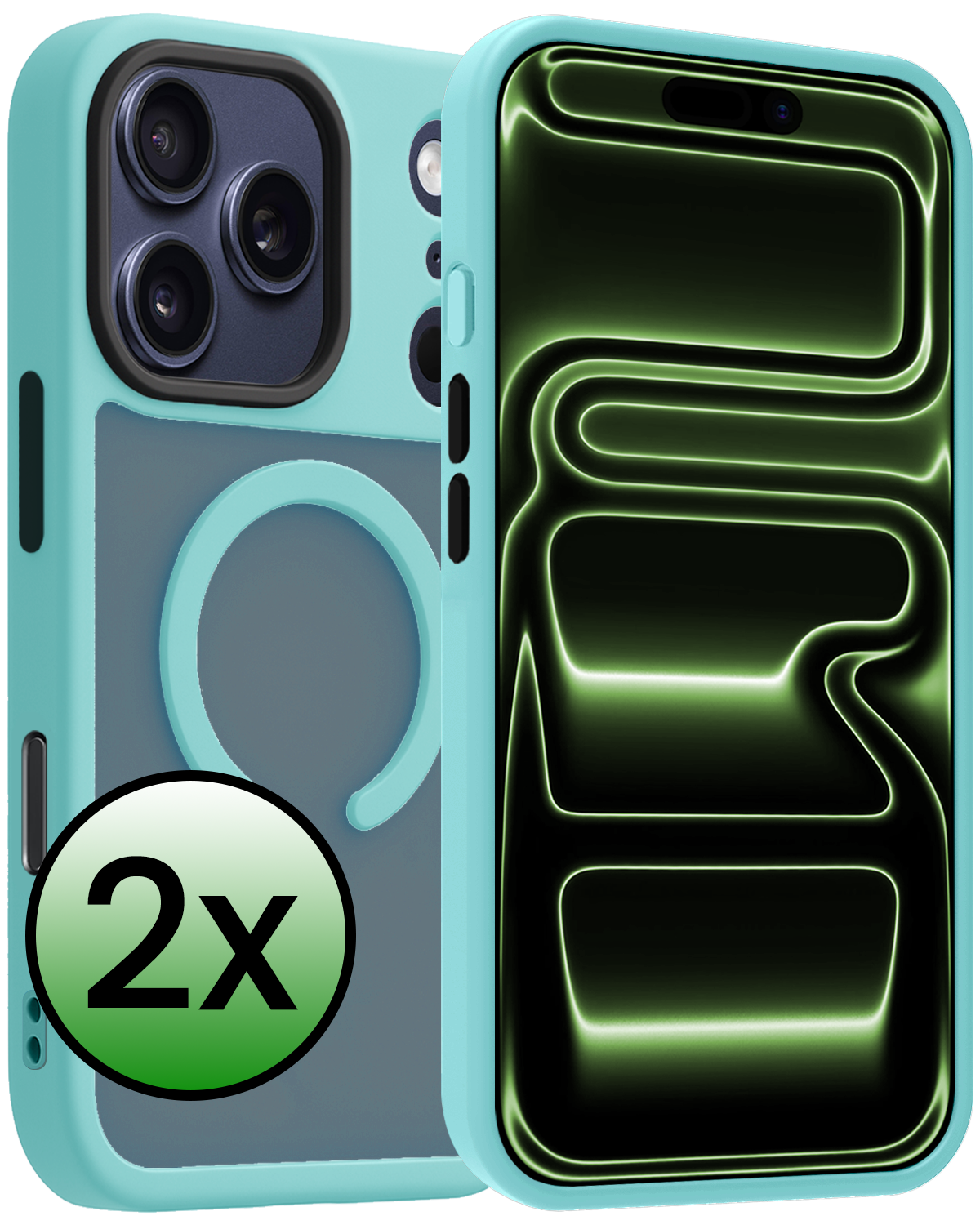 BASEY. BASEY. iPhone 17 Pro Max Magsafe Hoesje - Lichtblauw - 2 PACK