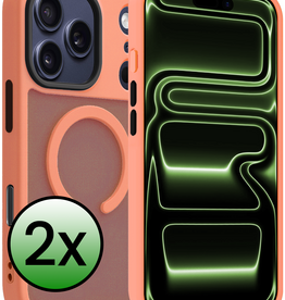 BASEY. BASEY. iPhone 17 Pro Max Magsafe Hoesje - Perzik - 2 PACK