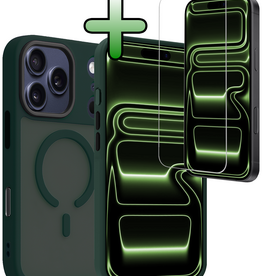 BASEY. BASEY. iPhone 17 Pro Max Magsafe Hoesje Donkergroen Met Screenprotector