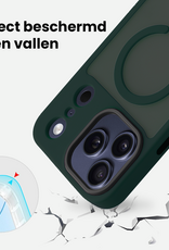 BASEY. BASEY. iPhone 17 Pro Max Magsafe Hoesje Donkergroen Met Screenprotector