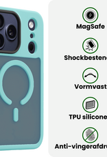 BASEY. BASEY. iPhone 17 Pro Max Magsafe Hoesje Lichtblauw Met Screenprotector