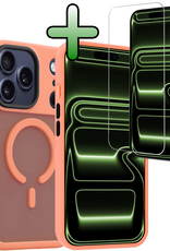 BASEY. BASEY. iPhone 17 Pro Max Magsafe Hoesje Perzik Met Screenprotector