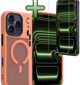 BASEY. BASEY. iPhone 17 Pro Max Magsafe Hoesje Perzik Met Screenprotector