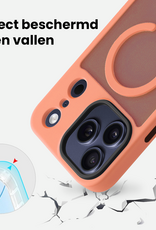 BASEY. BASEY. iPhone 17 Pro Max Magsafe Hoesje Perzik Met Screenprotector