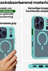BASEY. BASEY. iPhone 17 Pro Max Magsafe Hoesje Lichtblauw Met 2x Screenprotector