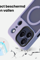 BASEY. BASEY. iPhone 17 Pro Max Magsafe Hoesje Lila Met 2x Screenprotector