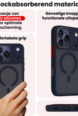 NoXx NoXx iPhone 17 Pro Max Magsafe Hoesje Donkerblauw Met Screenprotector