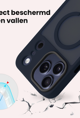 NoXx NoXx iPhone 17 Pro Max Magsafe Hoesje Donkerblauw Met Screenprotector