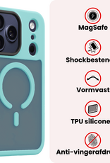 NoXx NoXx iPhone 17 Pro Max Magsafe Hoesje Lichtblauw Met Screenprotector