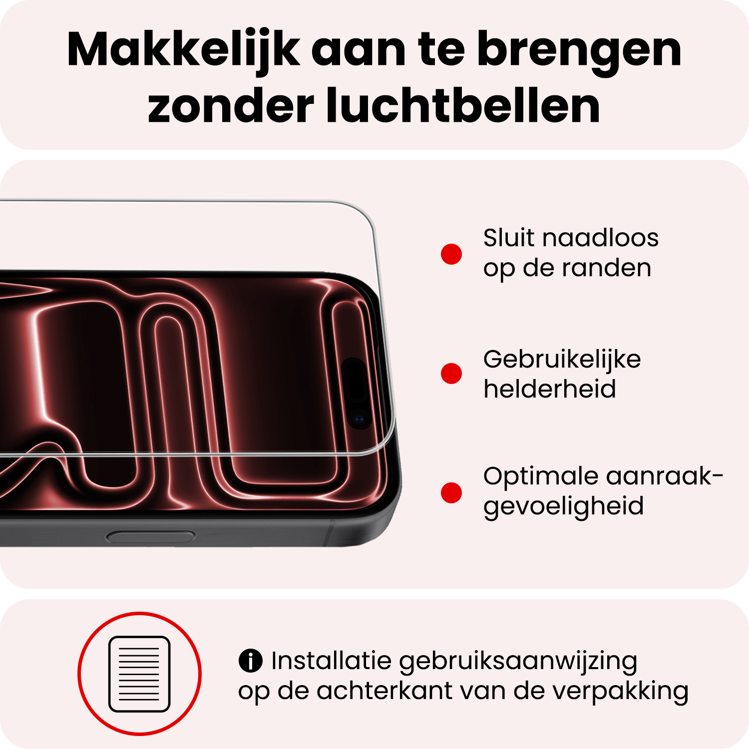 NoXx NoXx iPhone 17 Pro Max Magsafe Hoesje Perzik Met 2x Screenprotector