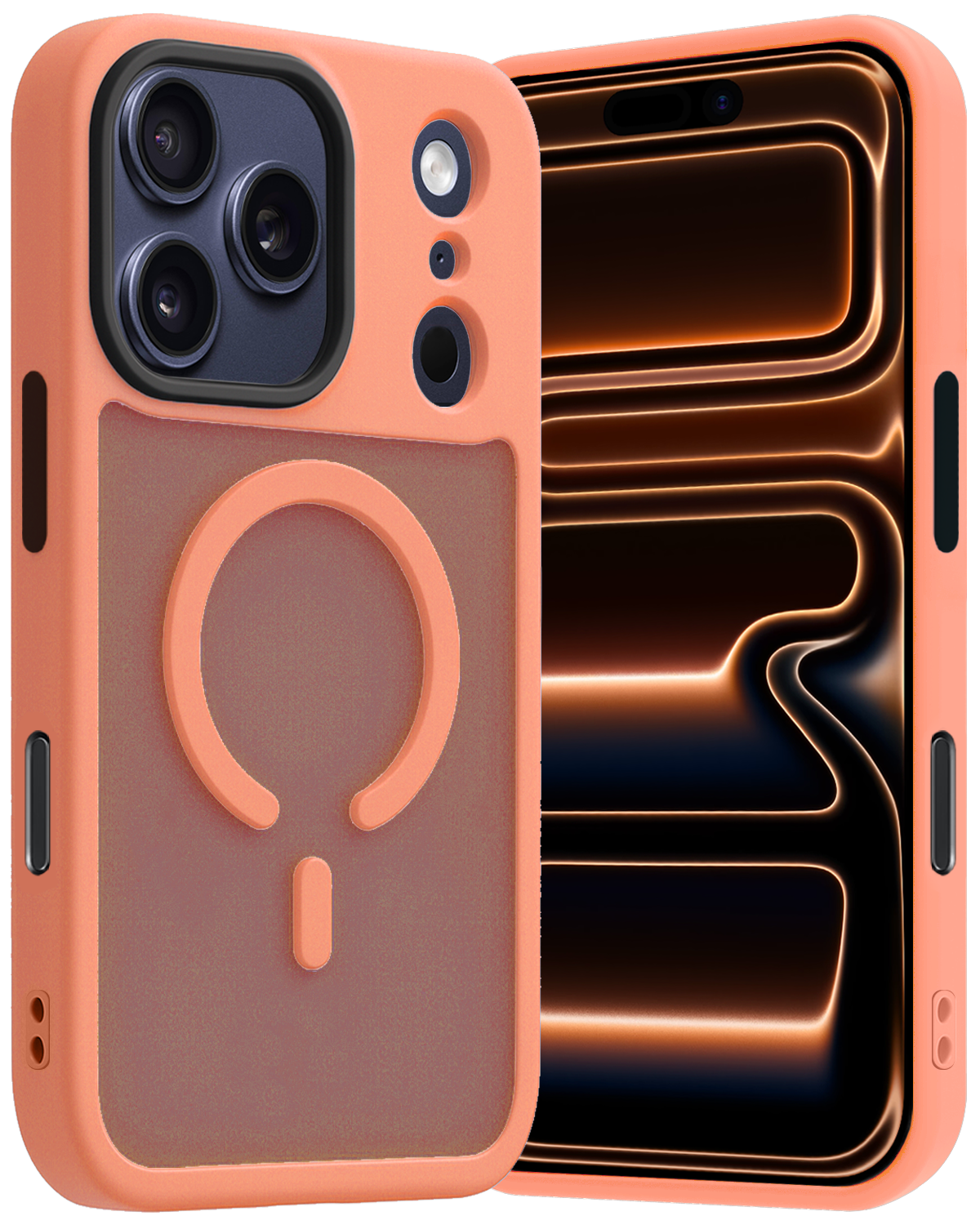 Nomfy Nomfy iPhone 17 Pro Max Magsafe Hoesje - Perzik