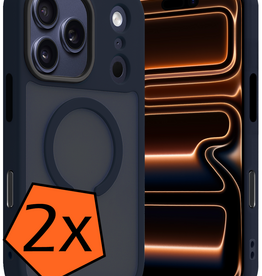 Nomfy Nomfy iPhone 17 Pro Max Magsafe Hoesje - Donkerblauw - 2 PACK