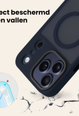 Nomfy Nomfy iPhone 17 Pro Max Magsafe Hoesje - Donkerblauw - 2 PACK
