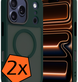 Nomfy Nomfy iPhone 17 Pro Max Magsafe Hoesje - Donkergroen - 2 PACK