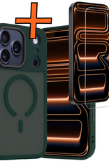 Nomfy Nomfy iPhone 17 Pro Max Magsafe Hoesje Donkergroen Met Screenprotector