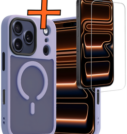 Nomfy Nomfy iPhone 17 Pro Max Magsafe Hoesje Lila Met Screenprotector