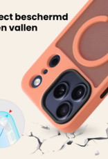 Nomfy Nomfy iPhone 17 Pro Max Magsafe Hoesje Perzik Met 2x Screenprotector