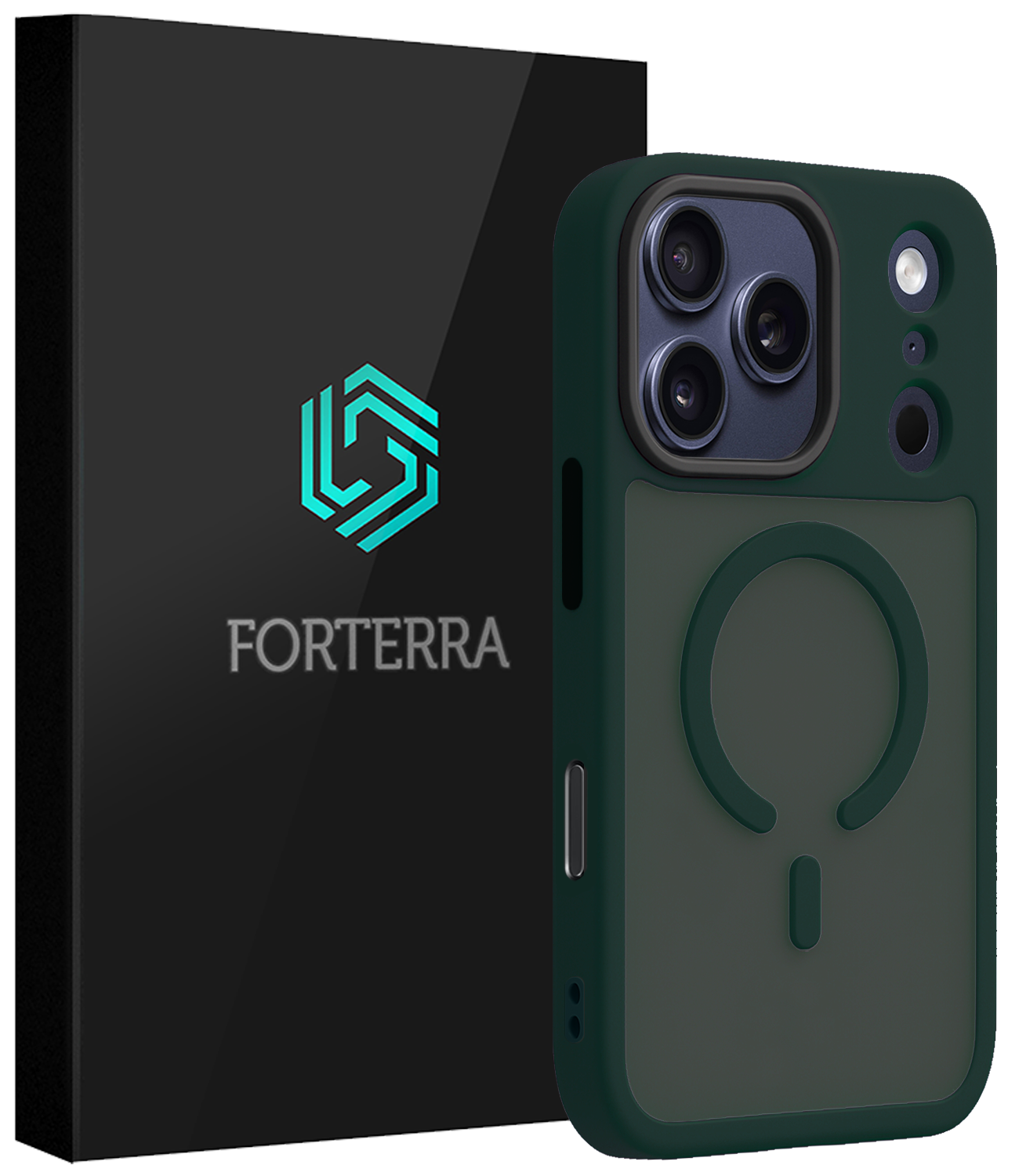 Forterra Forterra iPhone 17 Pro Max Magsafe Hoesje - Donkergroen