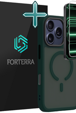 Forterra Forterra iPhone 17 Pro Max Magsafe Hoesje Donkergroen Met Screenprotector