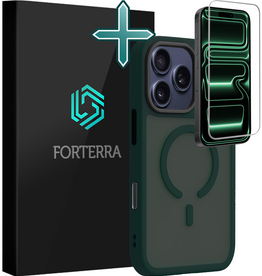 Forterra Forterra iPhone 17 Pro Max Magsafe Hoesje Donkergroen Met Screenprotector