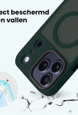Forterra Forterra iPhone 17 Pro Max Magsafe Hoesje Donkergroen Met Screenprotector