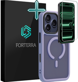 Forterra Forterra iPhone 17 Pro Max Magsafe Hoesje Lila Met Screenprotector