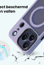 Forterra Forterra iPhone 17 Pro Max Magsafe Hoesje Lila Met Screenprotector