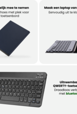 BASEY. BASEY. Samsung Galaxy Tab A11 Toetsenbordhoes Met Screenprotector - Donkerblauw