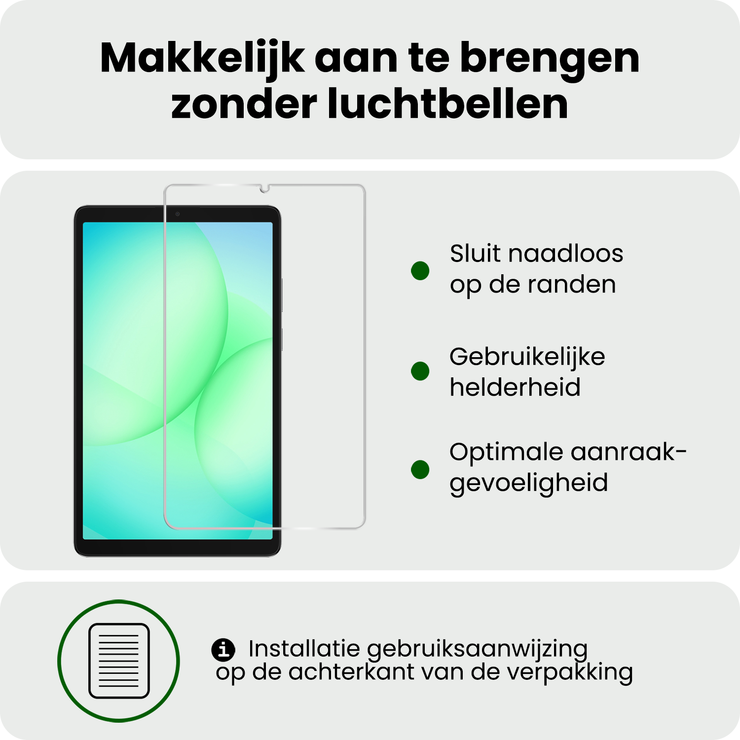 BASEY. BASEY. Samsung Galaxy Tab A11 Toetsenbordhoes Met Screenprotector - Donkerblauw