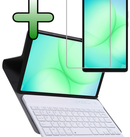 BASEY. BASEY. Samsung Galaxy Tab A11 Toetsenbordhoes Met Screenprotector - Goud