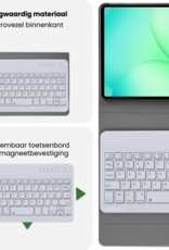 BASEY. BASEY. Samsung Galaxy Tab A11 Toetsenbordhoes Met Screenprotector - Goud