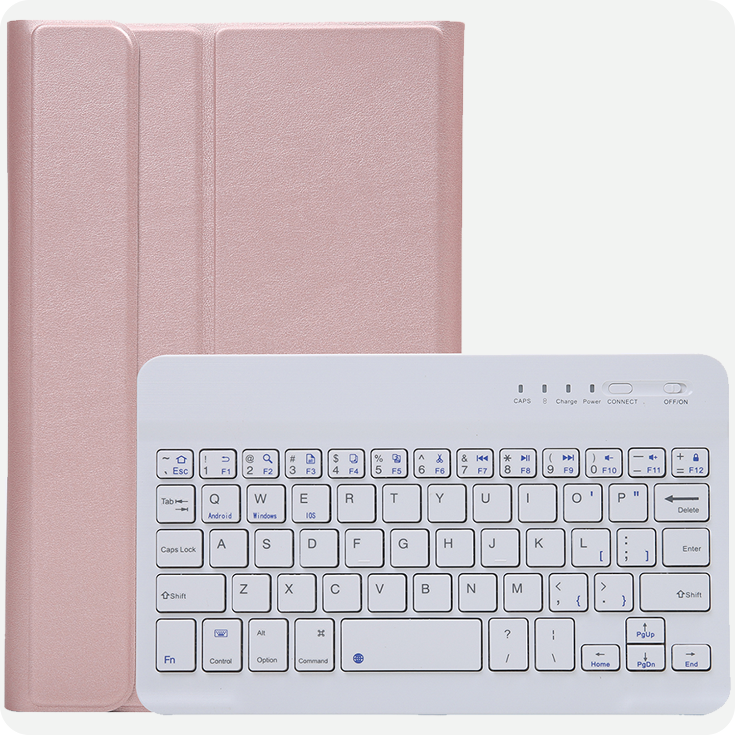 BASEY. BASEY. Samsung Galaxy Tab A11 Toetsenbordhoes Met Screenprotector - Rosé Goud