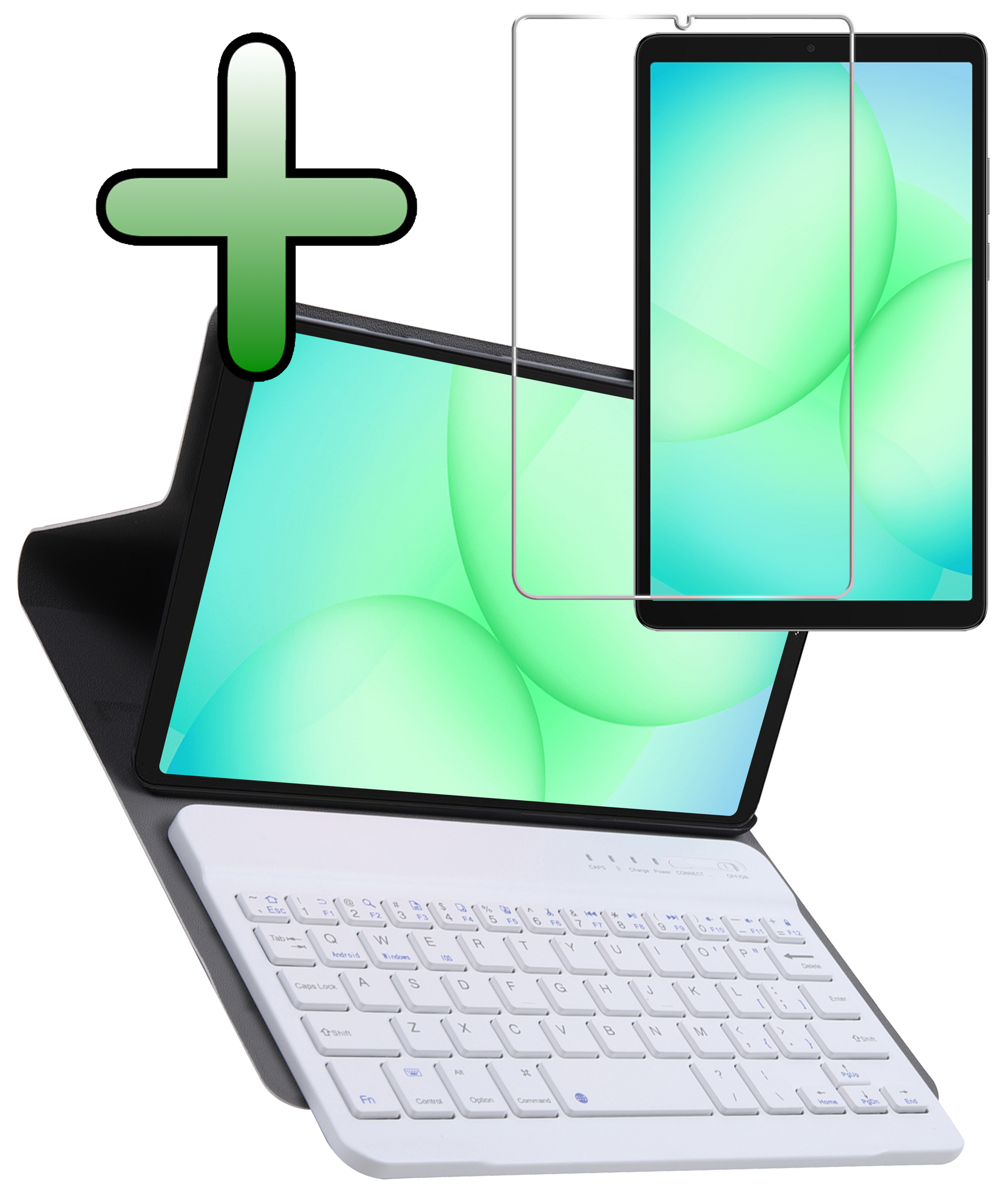 BASEY. BASEY. Samsung Galaxy Tab A11 Toetsenbordhoes Met Screenprotector - Rosé Goud