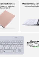 BASEY. BASEY. Samsung Galaxy Tab A11 Toetsenbordhoes Met Screenprotector - Rosé Goud