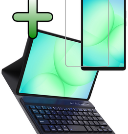 BASEY. BASEY. Samsung Galaxy Tab A11 Toetsenbordhoes Met Screenprotector - Zwart