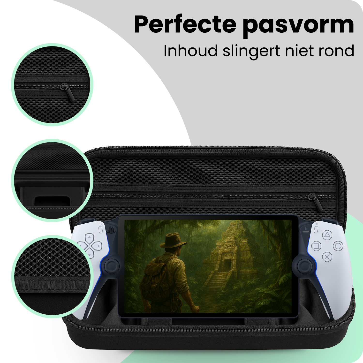 BASEY. BASEY. Hoesje Handvat Sony PlayStation Portal Remote Player - Zwart