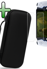 BASEY. BASEY. Sony PlayStation Portal Remote Player Hoesje Handvat Met Screenprotector - Zwart