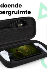 BASEY. BASEY. Sony PlayStation Portal Remote Player Hoesje Handvat Met Screenprotector - Zwart