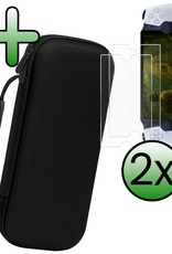 BASEY. BASEY. Sony PlayStation Portal Remote Player Hoesje Handvat Met 2x Screenprotector - Zwart