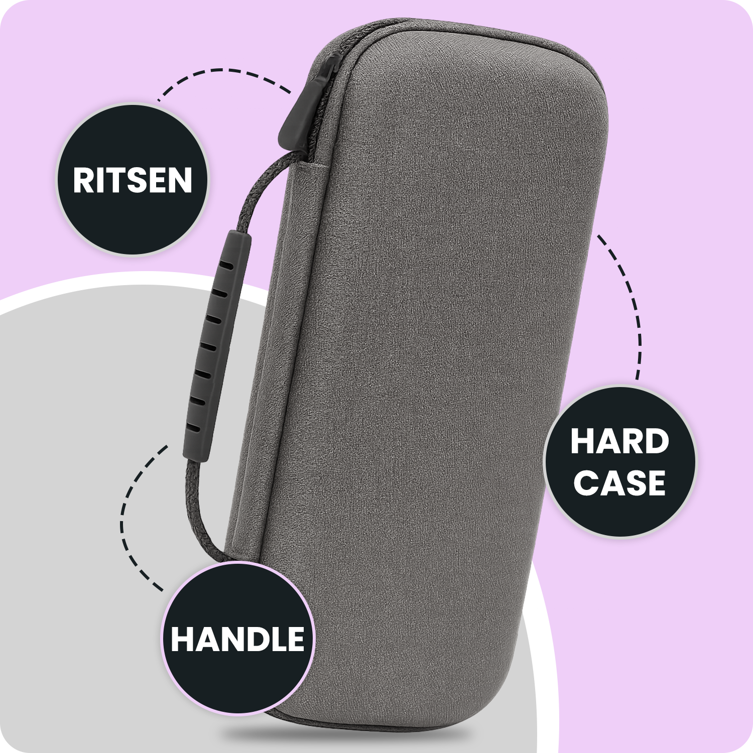 NoXx NoXx Sony PlayStation Portal Remote Player Hoesje Handvat Met 2x Screenprotector - Grijs