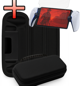 NoXx NoXx Sony PlayStation Portal Remote Player Hoesje Handvat Met Screenprotector - Zwart