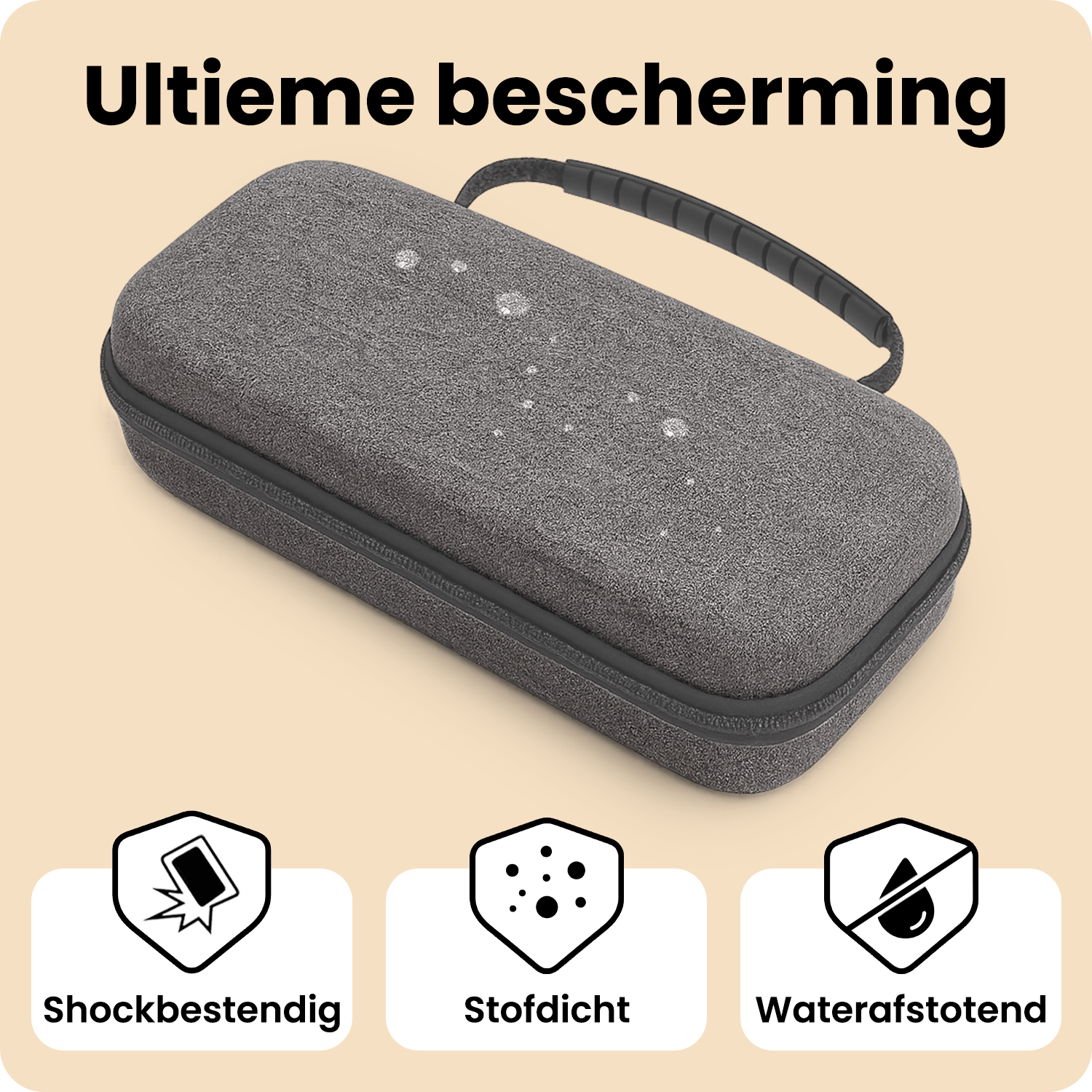 Nomfy Nomfy Hoesje Handvat Sony PlayStation Portal Remote Player - Grijs