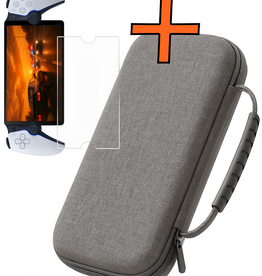 Nomfy Nomfy Sony PlayStation Portal Remote Player Hoesje Handvat Met Screenprotector - Grijs
