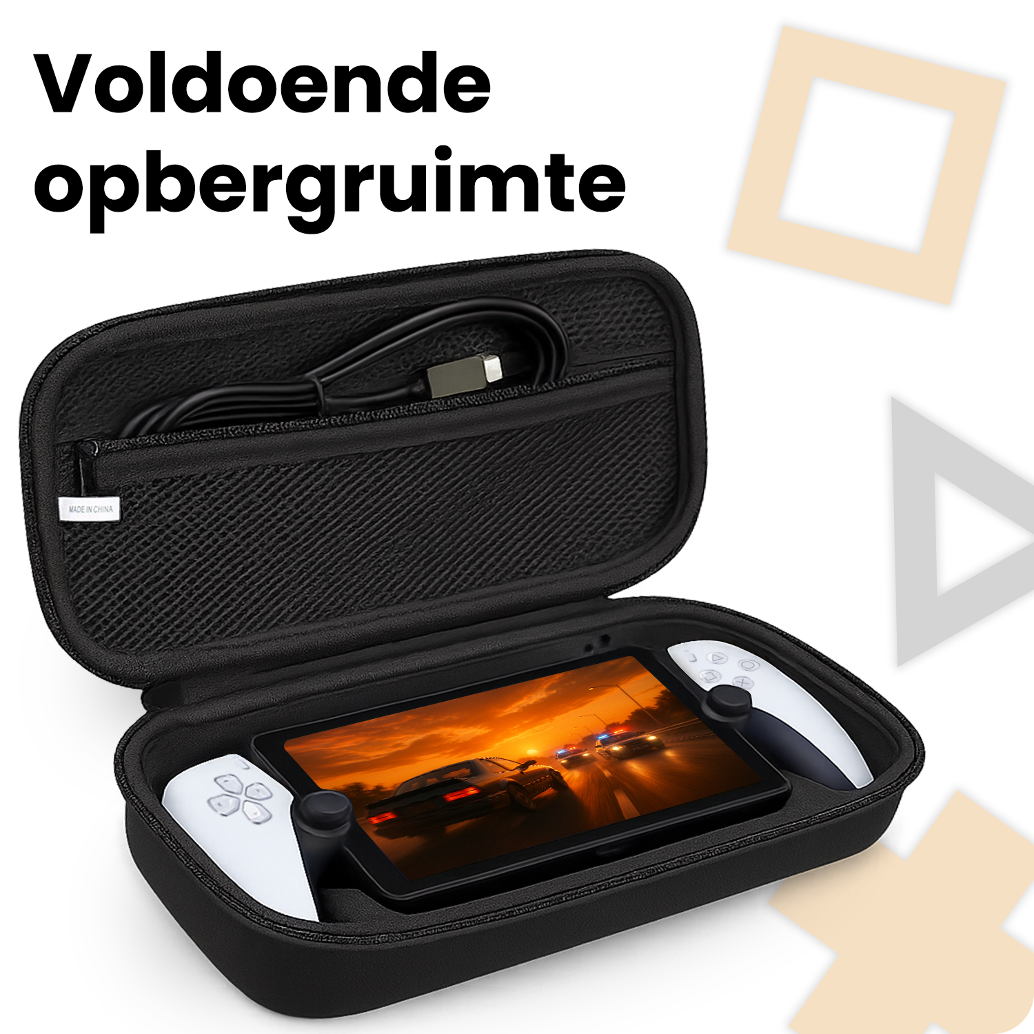 Nomfy Nomfy Hoesje Handvat Sony PlayStation Portal Remote Player - Zwart