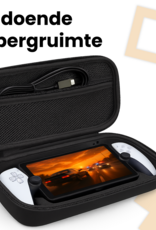 Nomfy Nomfy Sony PlayStation Portal Remote Player Hoesje Handvat Met Screenprotector - Zwart