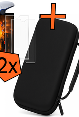 Nomfy Nomfy Sony PlayStation Portal Remote Player Hoesje Handvat Met  2x Screenprotector - Zwart