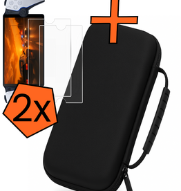 Nomfy Nomfy Sony PlayStation Portal Remote Player Hoesje Handvat Met  2x Screenprotector - Zwart