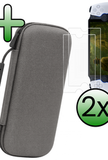 BASEY. BASEY. Sony PlayStation Portal Remote Player Hoesje Handvat Met  2x Screenprotector - Grijs