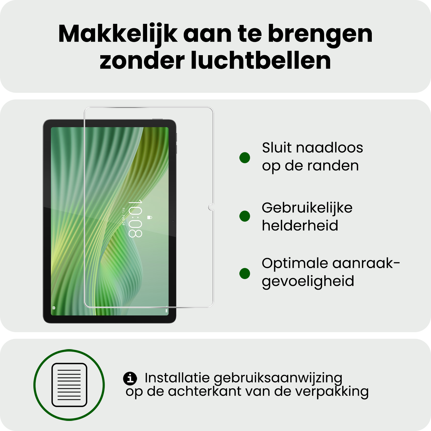 BASEY. BASEY. Lenovo Tab 10.1 inch Screenprotector - 2 PACK