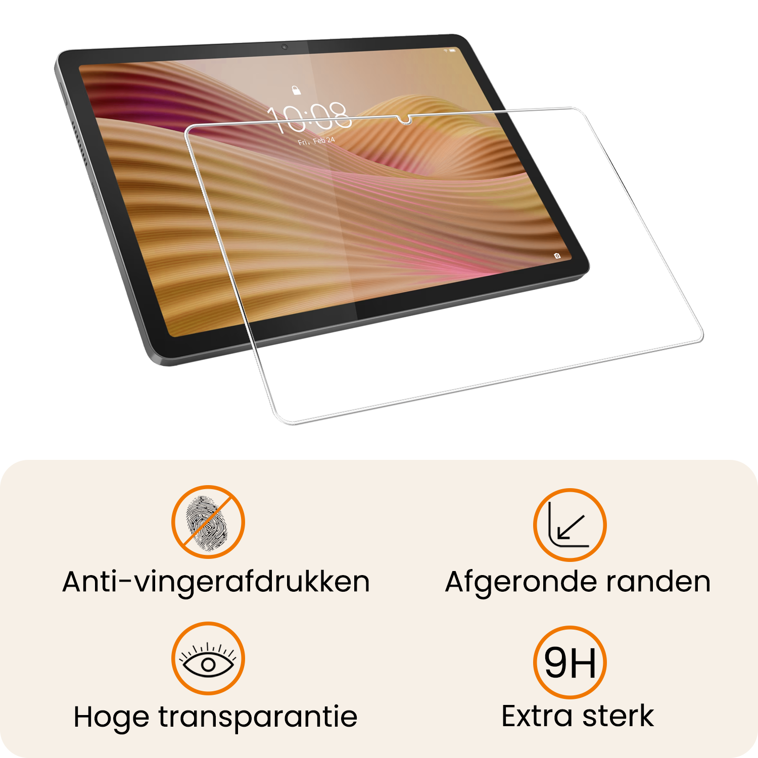 Nomfy Nomfy Lenovo Tab 10.1 inch Screenprotector